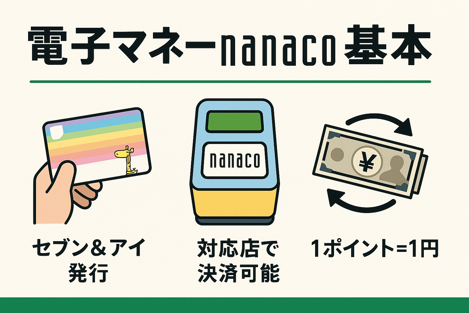 nanacoポイントの使い道