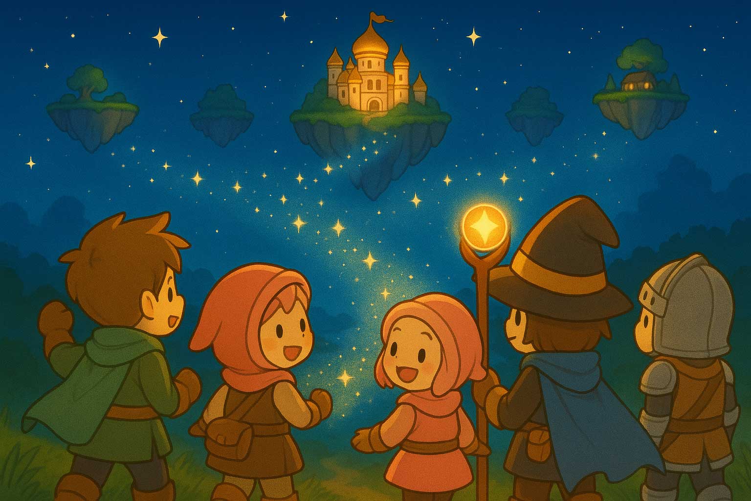 冒険者が島へ踏み出すラストシーン