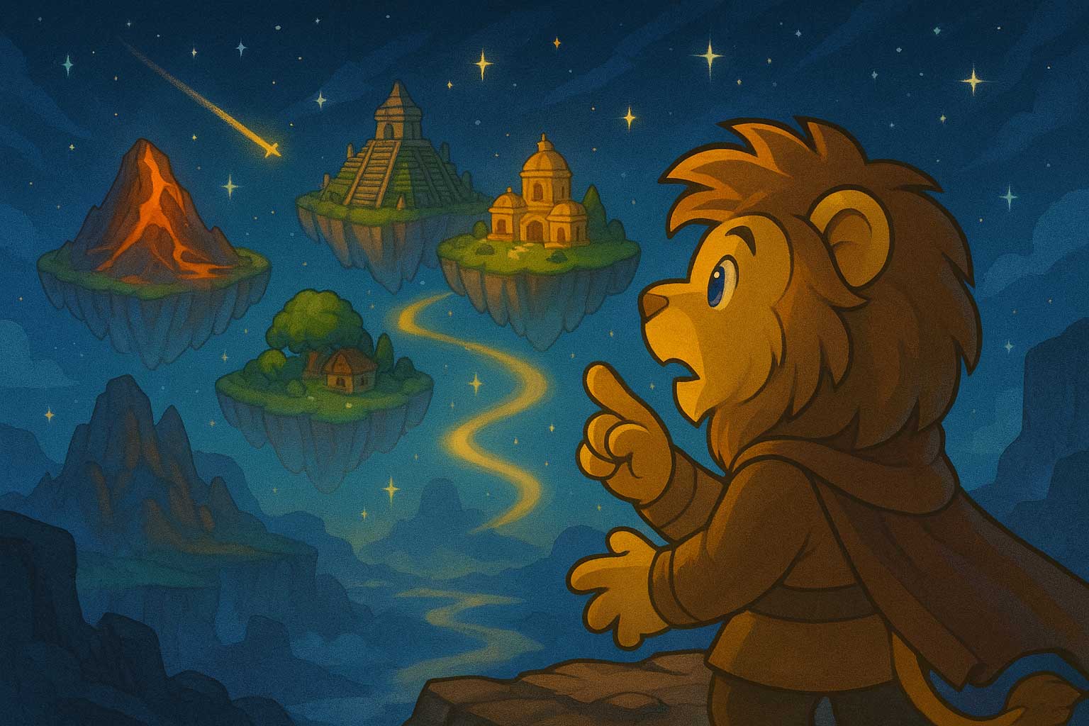 リオン鉱脈が眠る4島を見抜くシーン